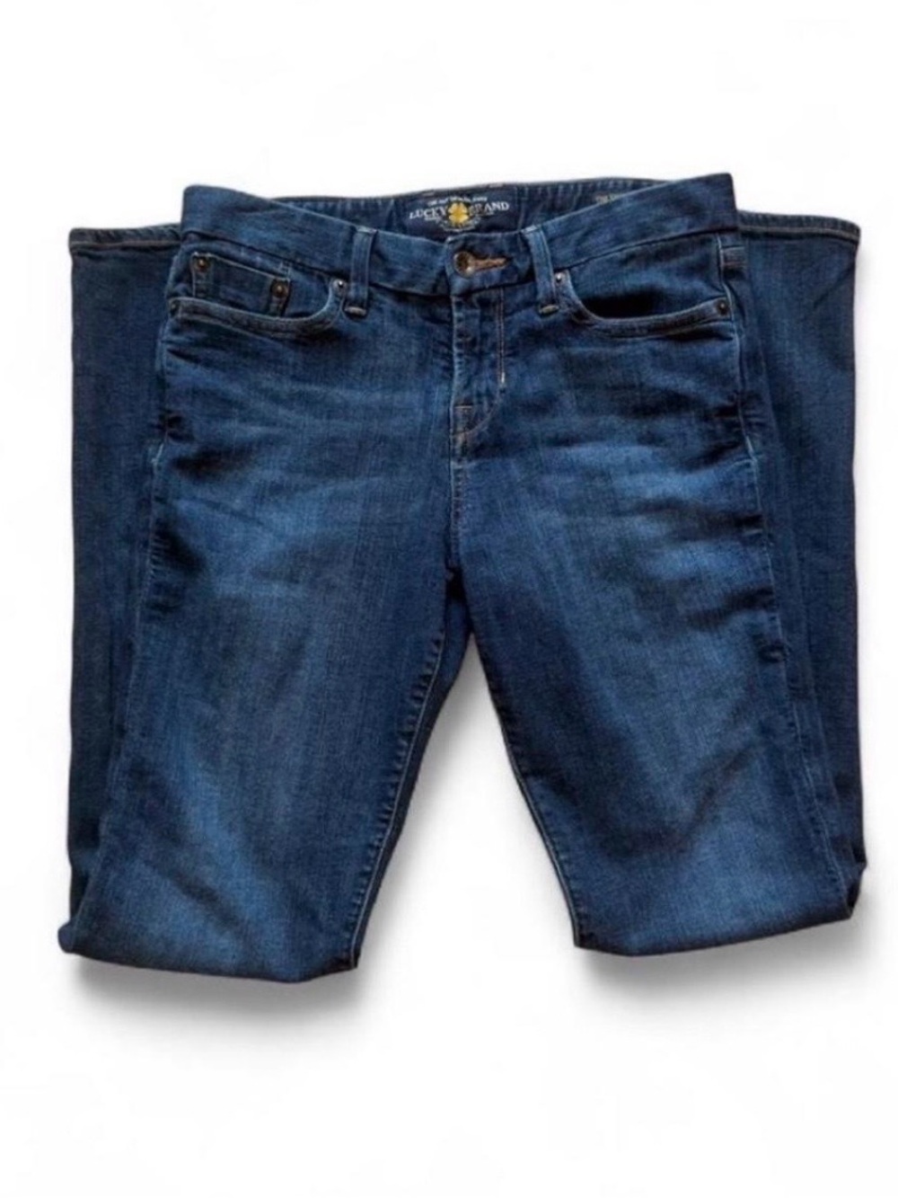 Lucky Brand straight leg jean in dark wash size 25